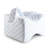 White Noise Knee Pillow With Cooling Cover And Adjustable Strap