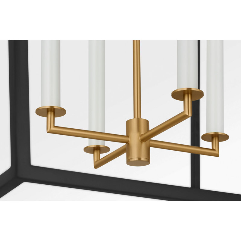 Carlyle Lantern, Midnight Black, 4, 102.75" H x 24.38" W  x 24.38" D