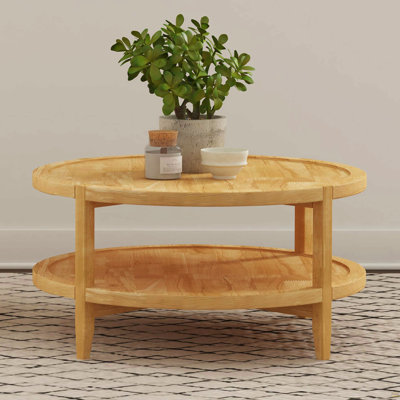 Table basse ronde en bois massif