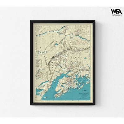 Central Mining Railway Alaska - Sleem 1910, Mining History Poster, Alaska US State Decor, United States History Poster Gift Idea Print