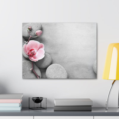 Orchidée, fleur rose, forêt, art floral, photographie sur toile