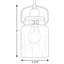 Luminaire suspendu en pot 1 lumière Leyden-1991040591