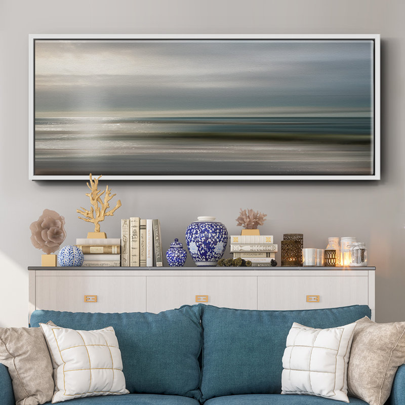 Setting Sun- Framed Canvas, 24" H x 60" W