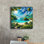 «Paradise Beach 9» par Rey Klimt, art mural sur toile