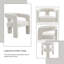 Ensemble de 2 chaises d'appoint Loma Boucle