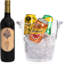 4L Clear Plastic Wave-Design Ice Bucket with Handles – Portable Champagne & Wine Chiller for Parties, Bar, Home & Outdoor Use