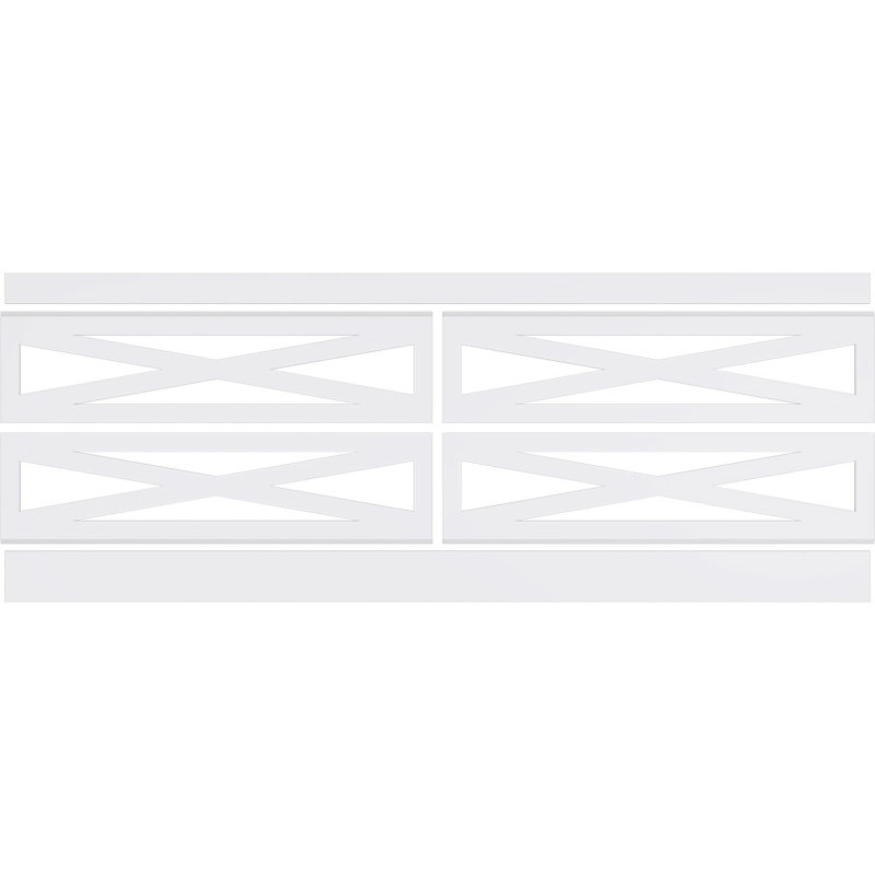 Ensemble de lambris en PVC, H 32 po x l 94,5 po x P 0,625 po