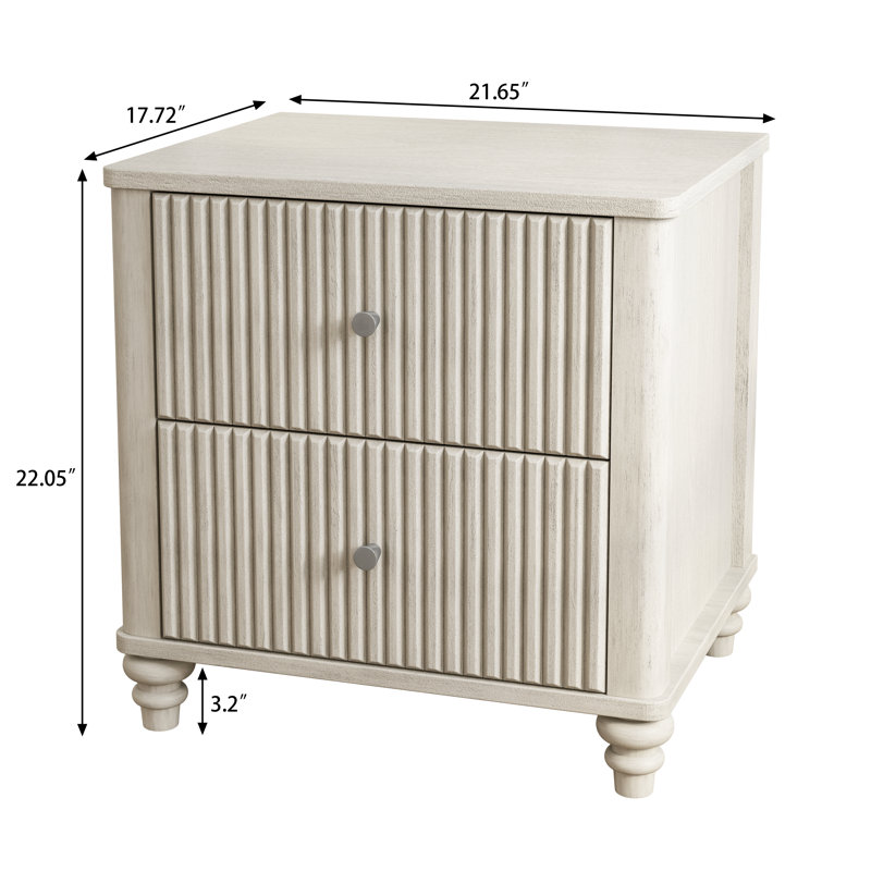 Ensemble de chambre à coucher 3 pièces avec lit très grand et 2 tables de chevet, beige, Très grand lit, Beige