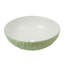 Lavabo de salle de bain vasque rond en céramique 16 po - Conception de bol texturé moderne en vert sauge-120152497