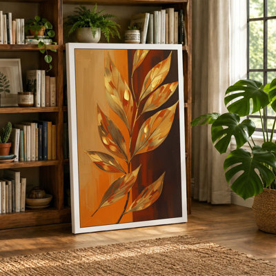 Autumn Branch Study Botanical - Wrapped Canvas