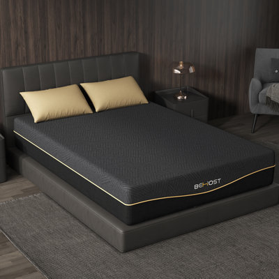 Matelas simple mi-ferme en mousse à mémoire de forme, certifié CertiPUR-US, lit rafraîchissant dans une boîte avec isolement de mouvement et soulagement de la pression pour adultes