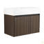 Armoire de salle de bain 30 po avec lavabo, portes à fermeture douce, fixation flottante, pour petite salle de bain