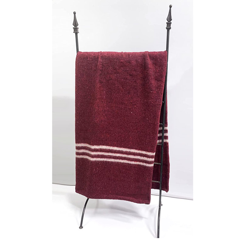 Plain Weave / Muslin Throw Blanket, Burgundy