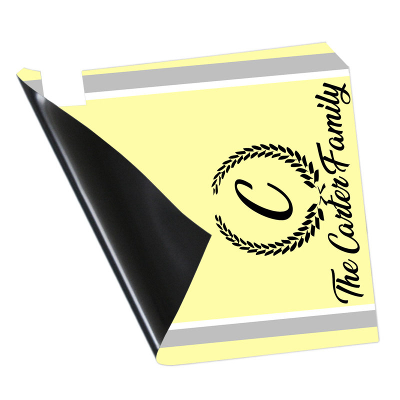 Housse de boîte aux lettres personnalisée monogramme, Jaune, Oui