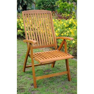 Blaser Folding Patio Dining Chair by Beachcrest Home
