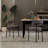 Sherpa Upholstered Metal Dining Chairs-1389094372-1355078510