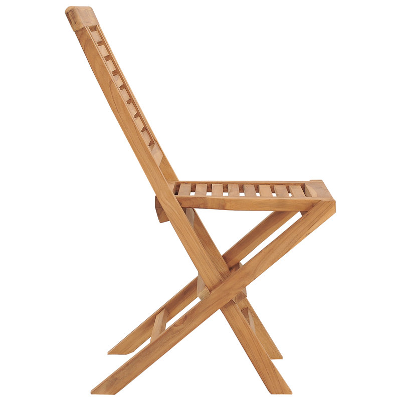 Bowmanstown Solid Wood Patio Folding Chair Folding Chair Set