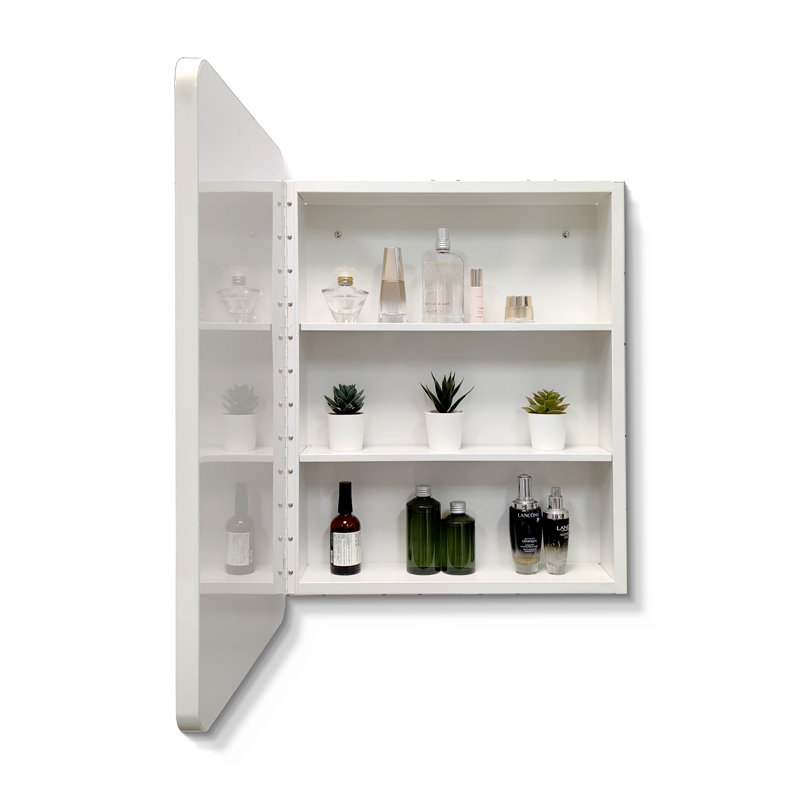 Armoire de salle de bain murale ou encastrée en aluminium Tiran
