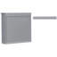 Armoire de salle de bain grise avec miroir - 30 po x 28 po, conception fonctionnelle, grand espace, rangement moderne-715768394