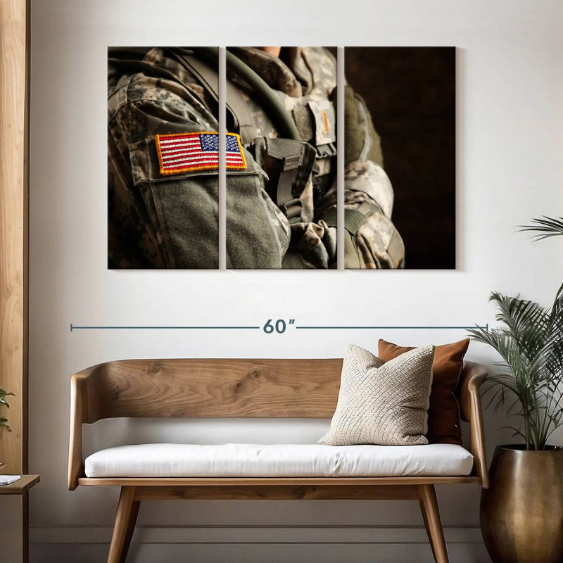 Uniforme militaire Mait, H 32 po x l 50 po