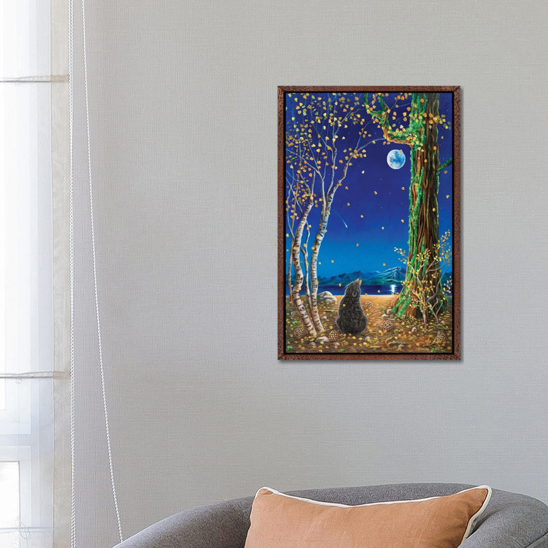 One Fall Evening by Cathy McClelland - Print on Canvas, 66.04 cm H x 45.72 cm W, Classic Brown Wood Framed