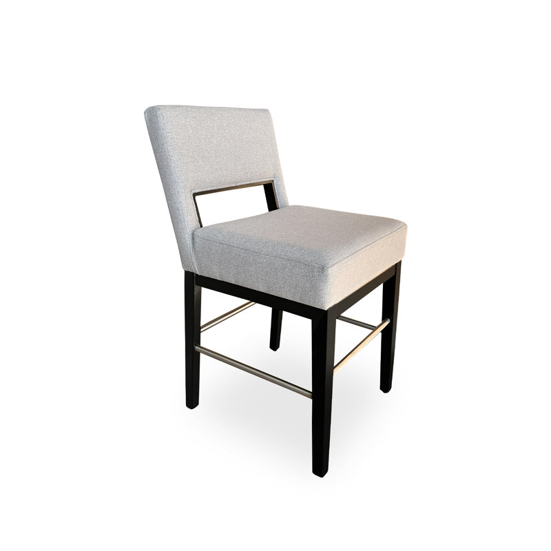 Tabouret à hauteur de comptoir Duckett Rez, Gris / Noir