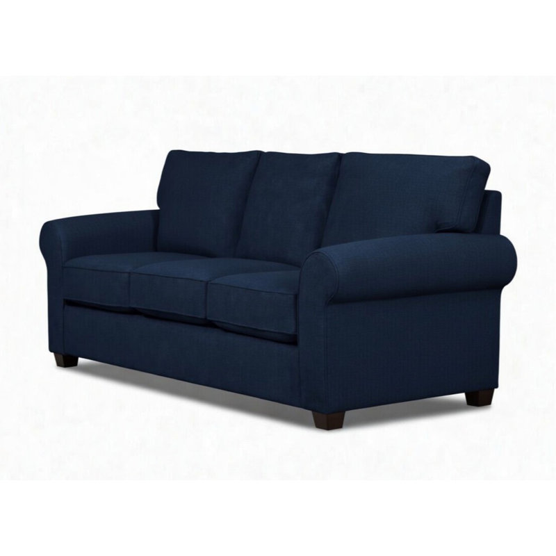 Ardmont 81'' Rolled Arm Sofa with Reversible Cushions, Comrade Midnight