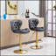 Tabourets de bar confortables avec repose-pieds chromés, base pivotante et hauteur réglable pour les cuisines et les bars modernes-2132925996