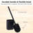 Oval Black Toilet Brush And Holder Set-121430774