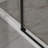 6Mm Tempered Glass Semi- Modern Shower Door, Matte Black Stainless Steel Hardware, Adjustable Width, Reversible Left Or Right, Splash Seal, Quiet Slide For Bathroom 48" W X 72" H 1/4"  6Mm  Thick