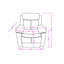 Fauteuil inclinable oscillant avec DEL