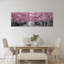Pink Blossom Path 1 Piece Wrapped Canvas Panoramic Wall Art-881810183