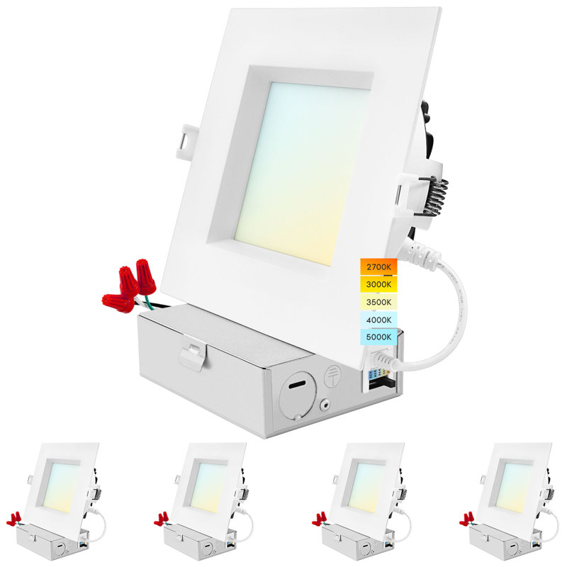 5'' Tunable Color Temperature 18 Watt Dimmable Air-Tight IC Rated LED Canless Recessed Lighting Kit