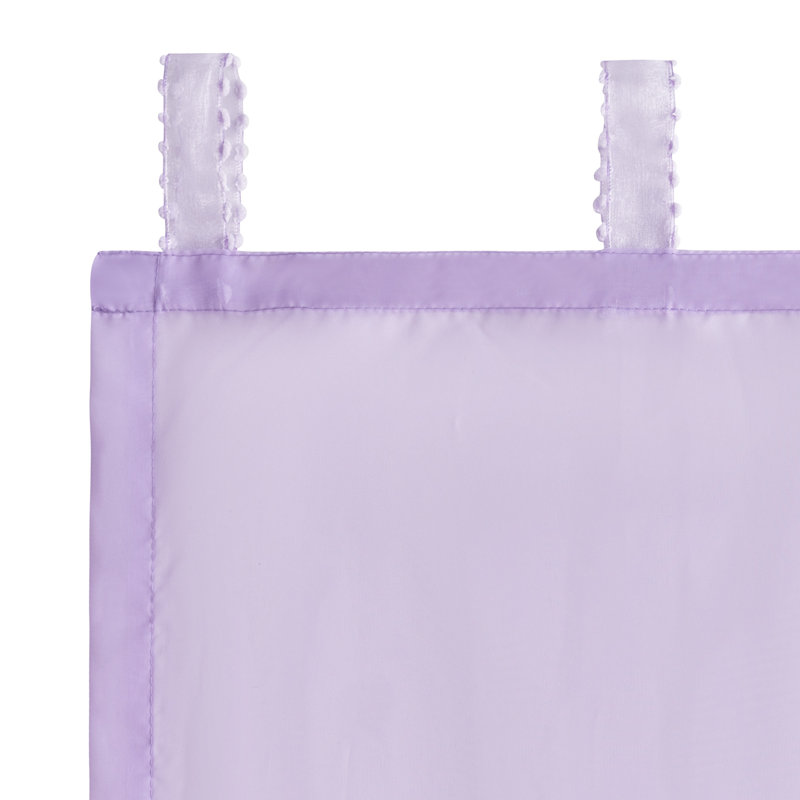 Paire de rideaux Voile, L 52 po x L 63 po, Mauve