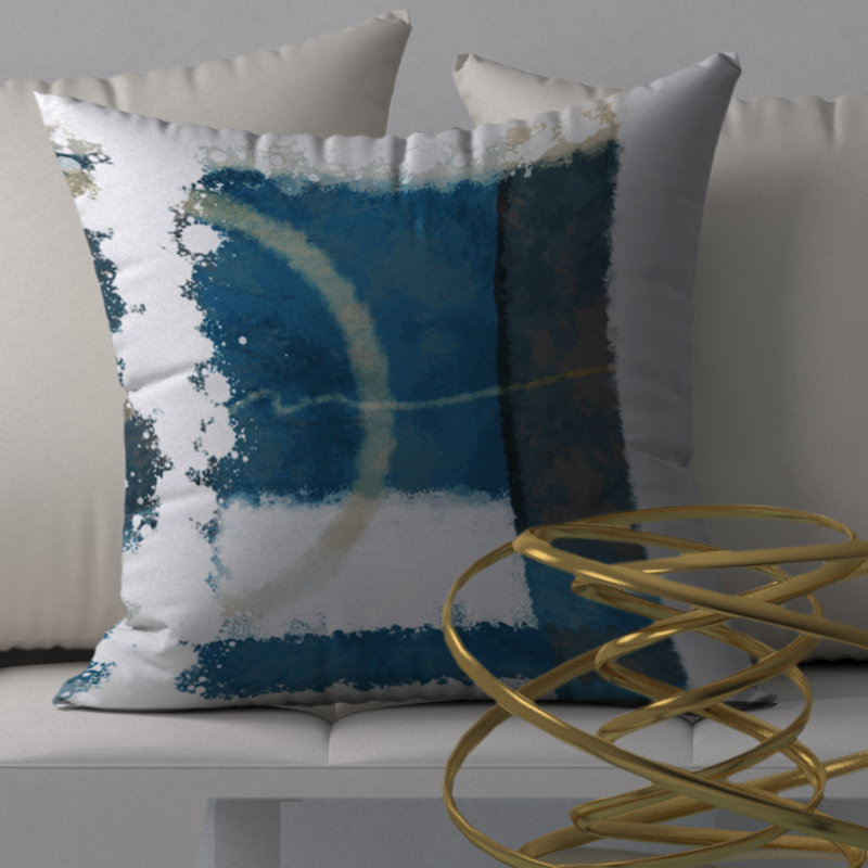 Magnifique housse de coussin carrée éclatante/insert, 20 po x 20 po