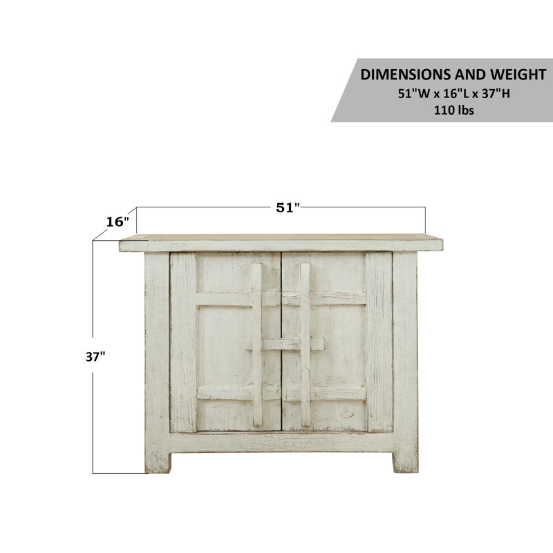 Solid Wood Accent Cabinet