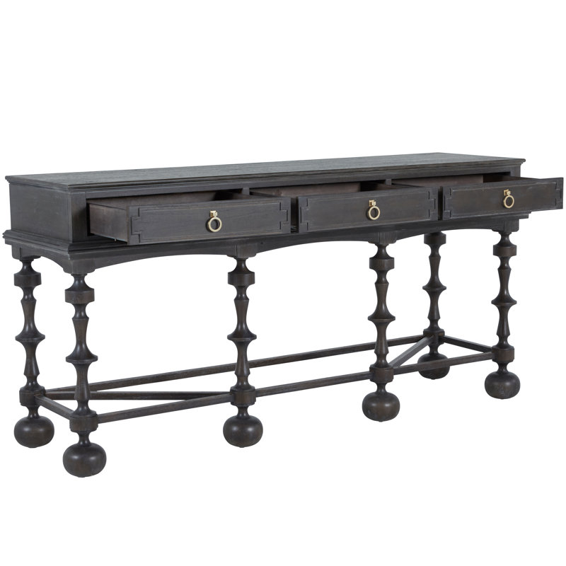Arrington 76" Console Table, Cerused Ash