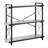 3 Tier Industrial Style Open Bookshelf with Metal Frame for Freestanding Placement-1106287234