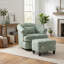 Ensemble de fauteuil pivotant avec repose-pieds-1255226861