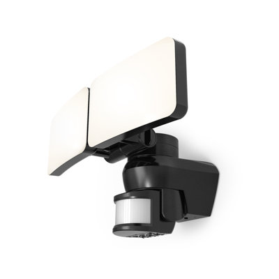  Motion Sensor Floodlight (Black) 3700lm IP54 Rated Compact LED Integrated 46W Flood Light