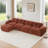 L-Shaped Soft Velvet Fabric-595898087-595898086