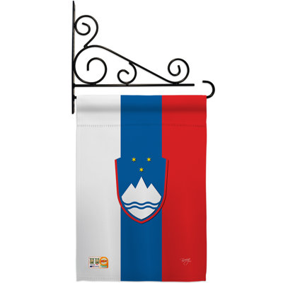 Double Sided 18.5'' H x 13'' W Polyester Flag Set