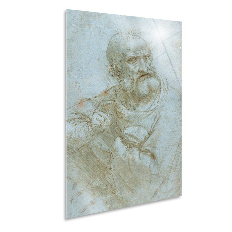 Figure Of An Apostle by Leonardo Da Vinci - No Frame Painting, Plastic/Acrylic, 100cm H x 70cm W