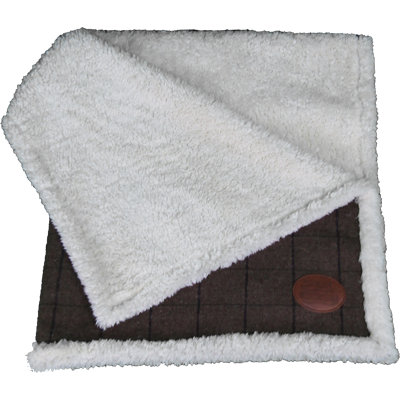 Belanger Suede and Denim Pet Bed