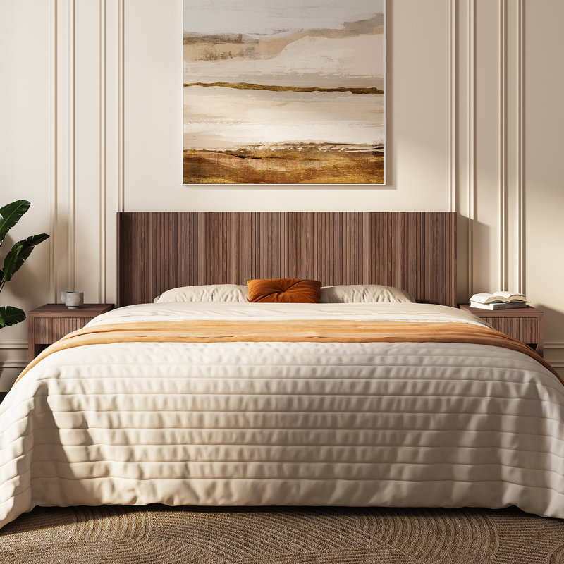 rustic headboard collection, Umber Brown - Maple, King