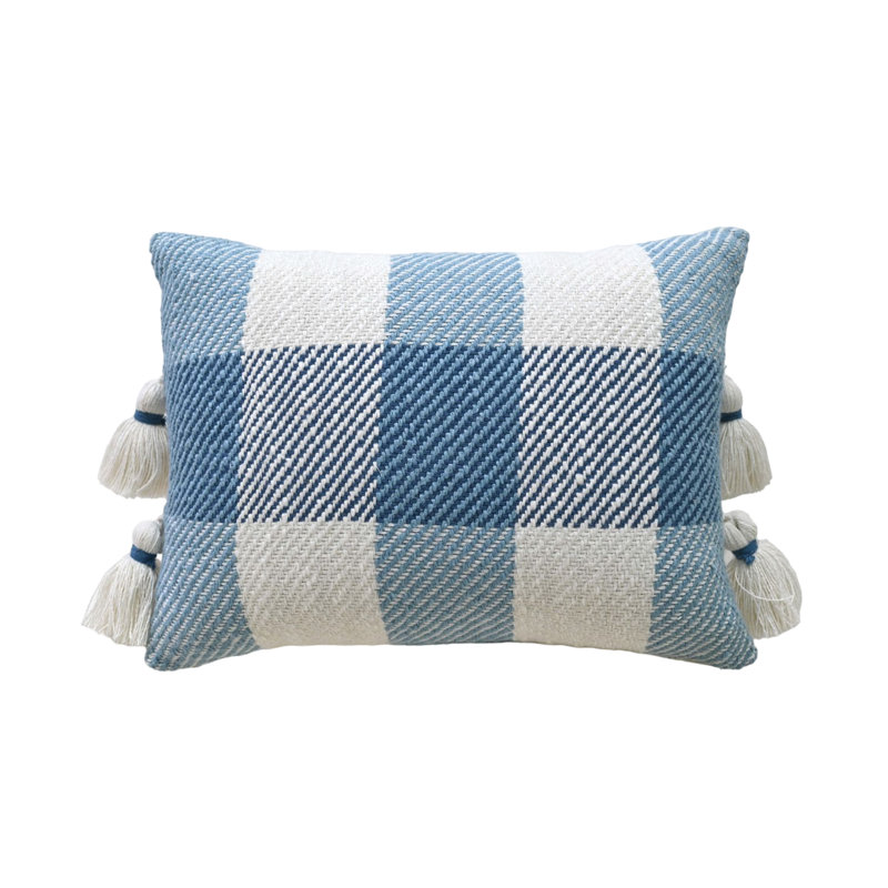 Fellicia Plaid Cotton Throw Pillow