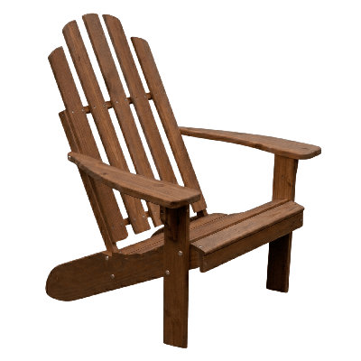 Chaise Adirondack en cèdre rouge Keystone Amish Co., teinte champignon