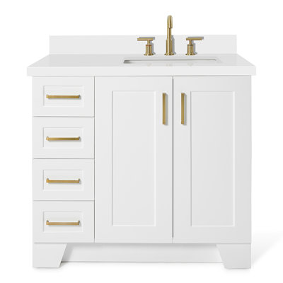 37 IN.  Single Bathroom Vanity