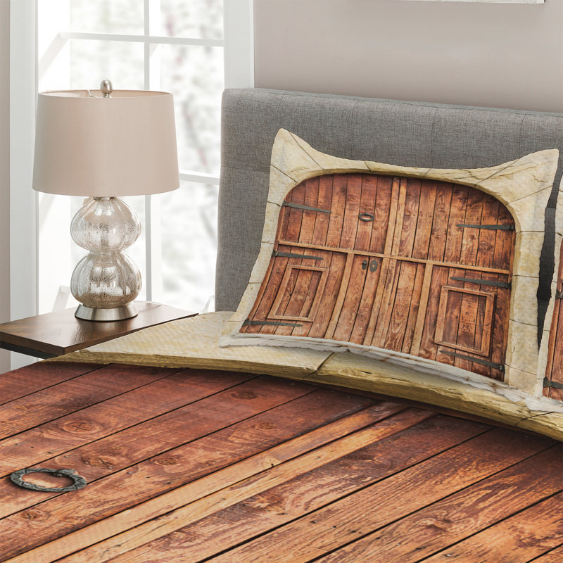 Rustic Polyester Striped Coverlet