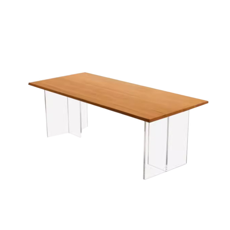 Solid Wood Top Dining Table, 35.43" W x 78.74" L